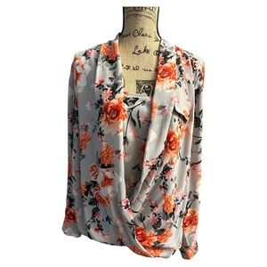 Alfani Blouse | Alfani 1X High Low Floral Blouse